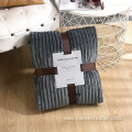 Flannel Blanket Solid Cozy Microfiber Blanket For Sofa